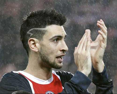corte de cabello de javier pastore