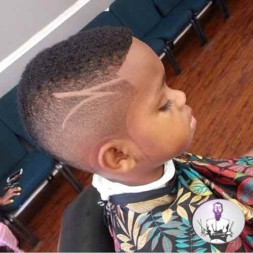 Haircut For Black Boys With Design