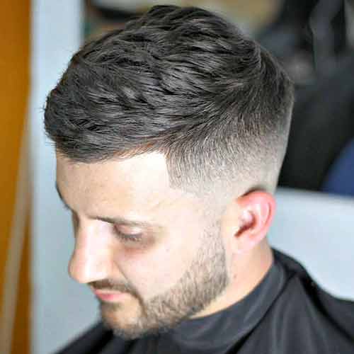 crop texturizado con degradado medio