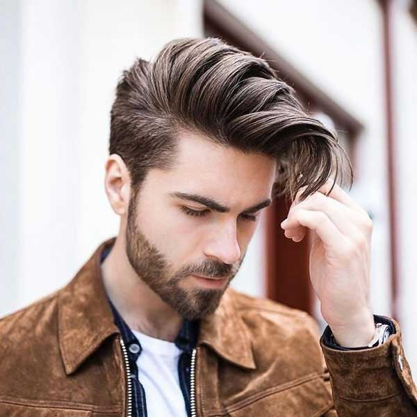 Comb over corte de pelo cónico