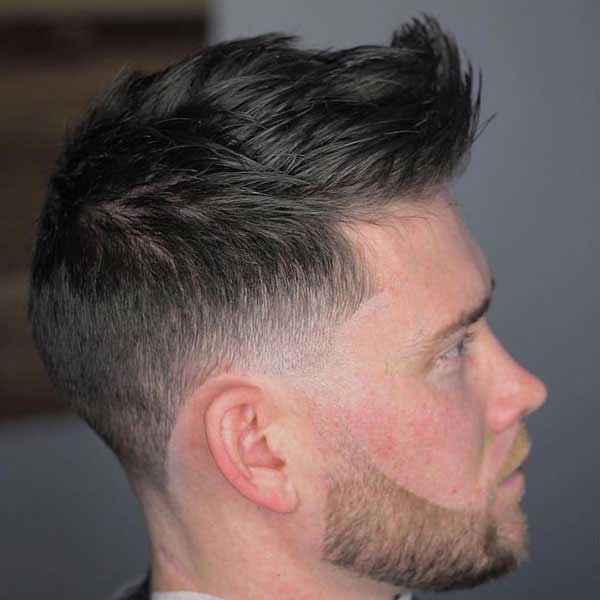 Desvanecimiento del cono de cresta con barba