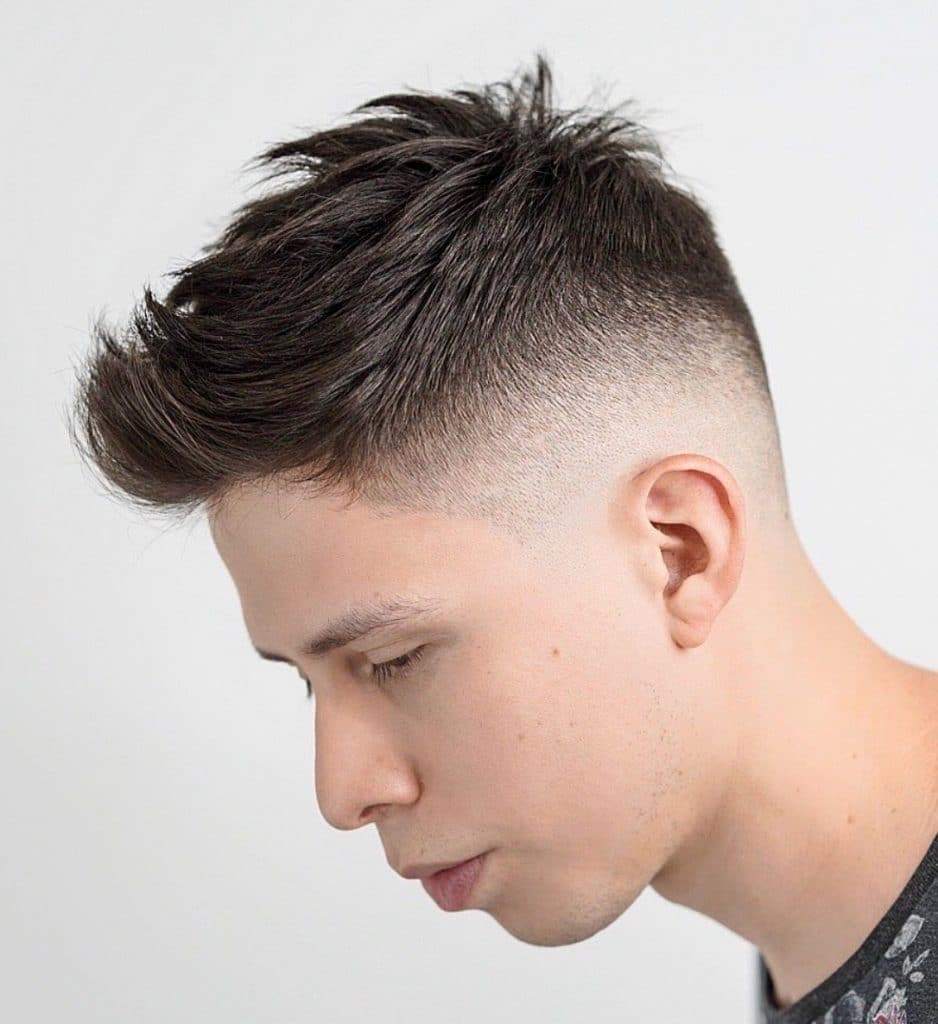 Men's medium fade haircut