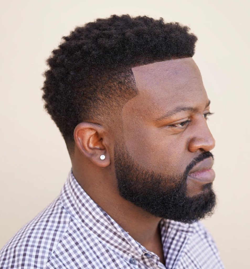 High taper fade haircut for Black men