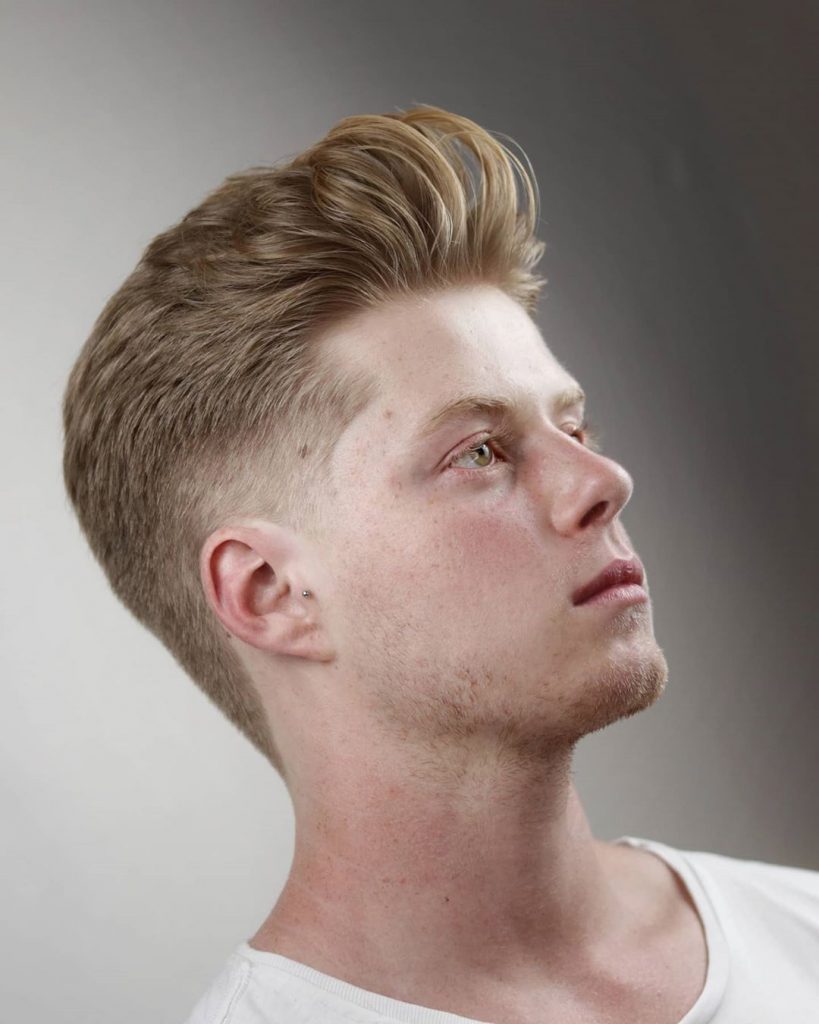 haircut for round face men